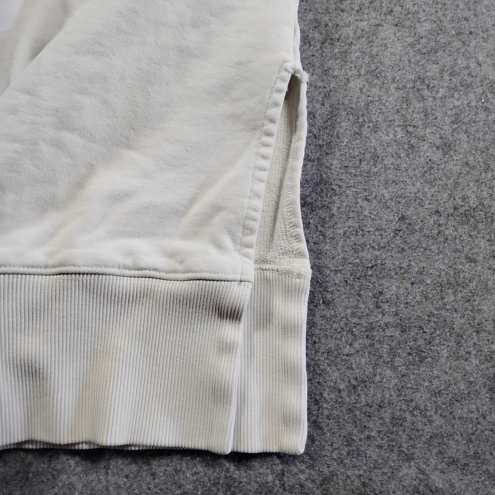 MM6 Maison Margiela White Embroidered Logo Sweatshirt Dress Short Sleeve Italy - Picture 7 of 15